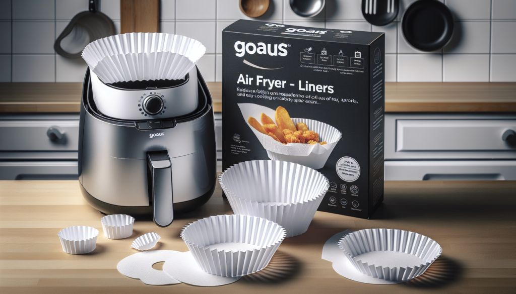 GOAUS Air Fryer 100 Pcs Round Paper Liners Disposable Large for 5 to 8 Qt Basket, 7.9 inch Unbleached Non-stick Oil-proof Parchment Paper