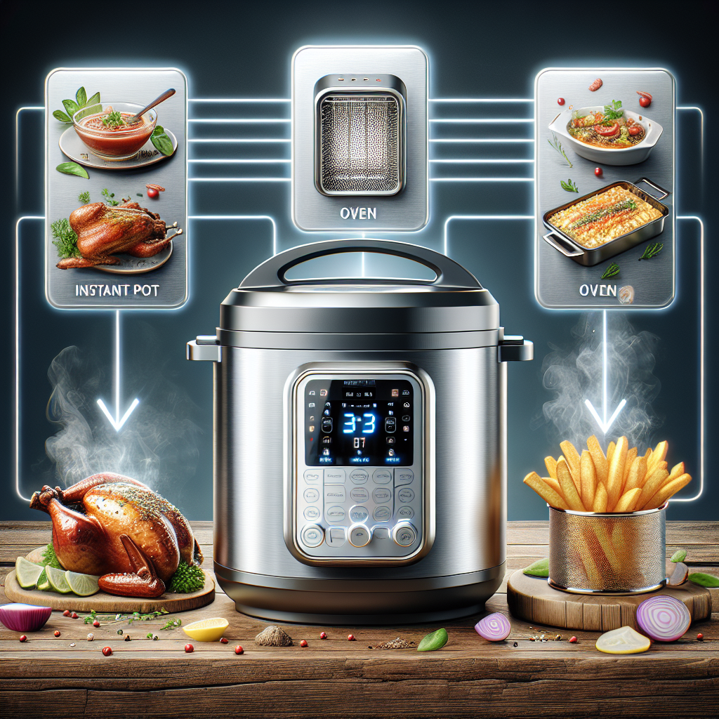 Instant Pot 5.7QT Air Fryer Oven Combo,From the Makers of Instant Pot,Customizable Smart Cooking Programs,Digital Touchscreen,Nonstick and Dishwasher-Safe Basket,App with over 100 Recipes