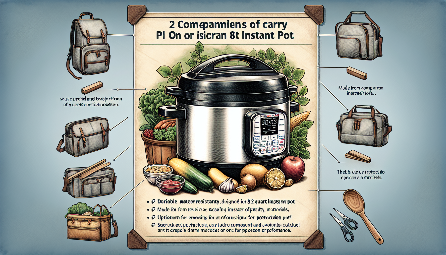 Read more about the article HOMEST 2 Compartments Carry Bag for 8 Quart Instant Pot Review