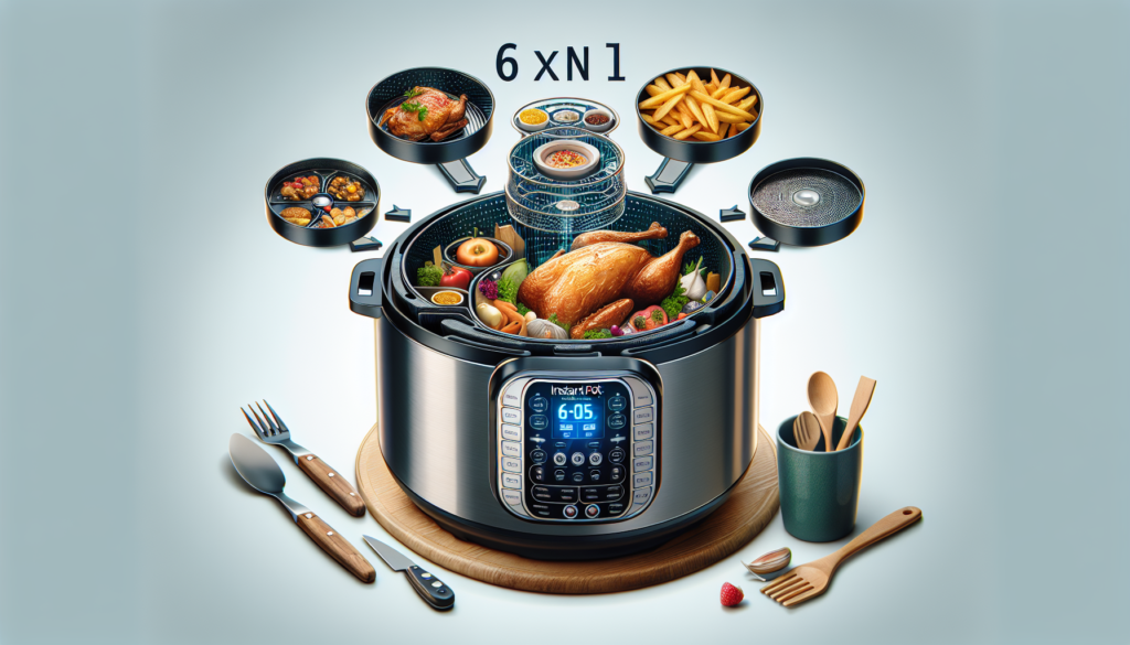 Instant Pot Air Fryer Lid 6 in 1, No Pressure Cooking Functionality, 6 Qt, 1500 W,Black