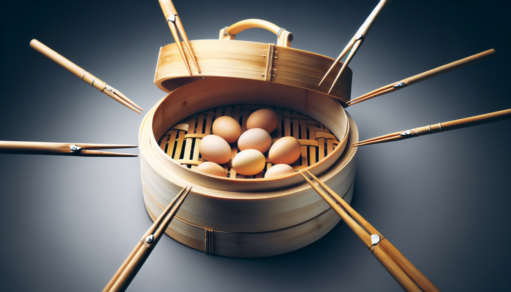 Prime Home Direct Bamboo Steamer Basket 12-inch | 2-Tier Steamer for Cooking | 50 Liners, Chopsticks, Sauce Dish | Dumpling Steamer, Food Steamer Baskets for Cooking - Rice Vegetable Steamer Pot