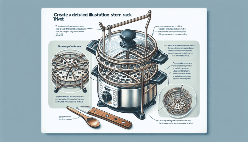 Steam Rack Trivet Stainless Steel Steaming Rack Electric Pressure Cooker steam rack Stand Diameter 6 3Pack