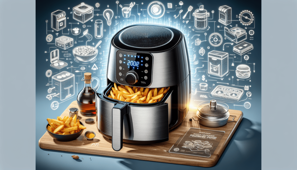 Instant Vortex Plus 4QT Air Fryer, Custom Program Options, 6-in-1 Functions Crisps, Broils, Roasts, Dehydrates, Bakes, Reheats, 100+ In-App Recipes, from the Makers of Instant Pot, Stainless Steel