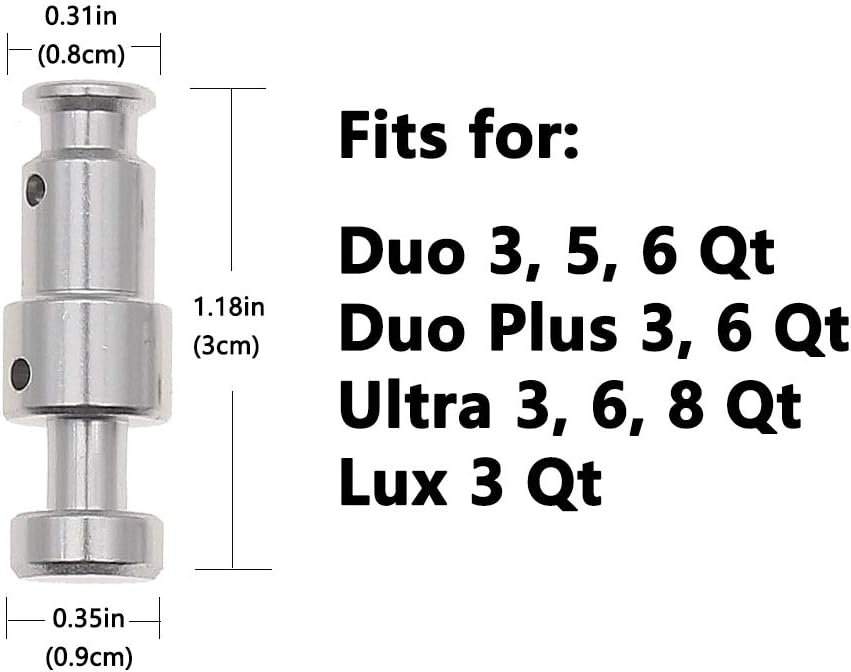 Float Valve Seal for Instant Pot Replacement Parts with 6 Sealer Gasket, Fits Duo 3, 5, 6 Qt, Duo Plus 3, 6 Qt, Ultra 3, 6, 8 Qt, Lux 3 Qt