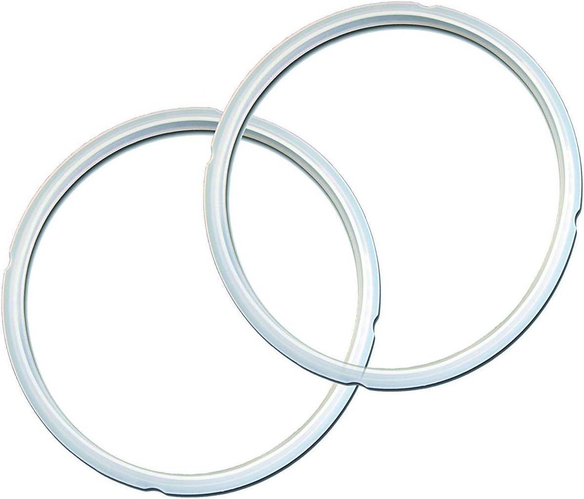 Instant Pot 2-Pack Sealing Ring 5 6-Qt, Inner Pot Seal Ring, Electric Pressure Cooker Accessories, Non-Toxic, BPA-Free, Replacement Parts, Clear