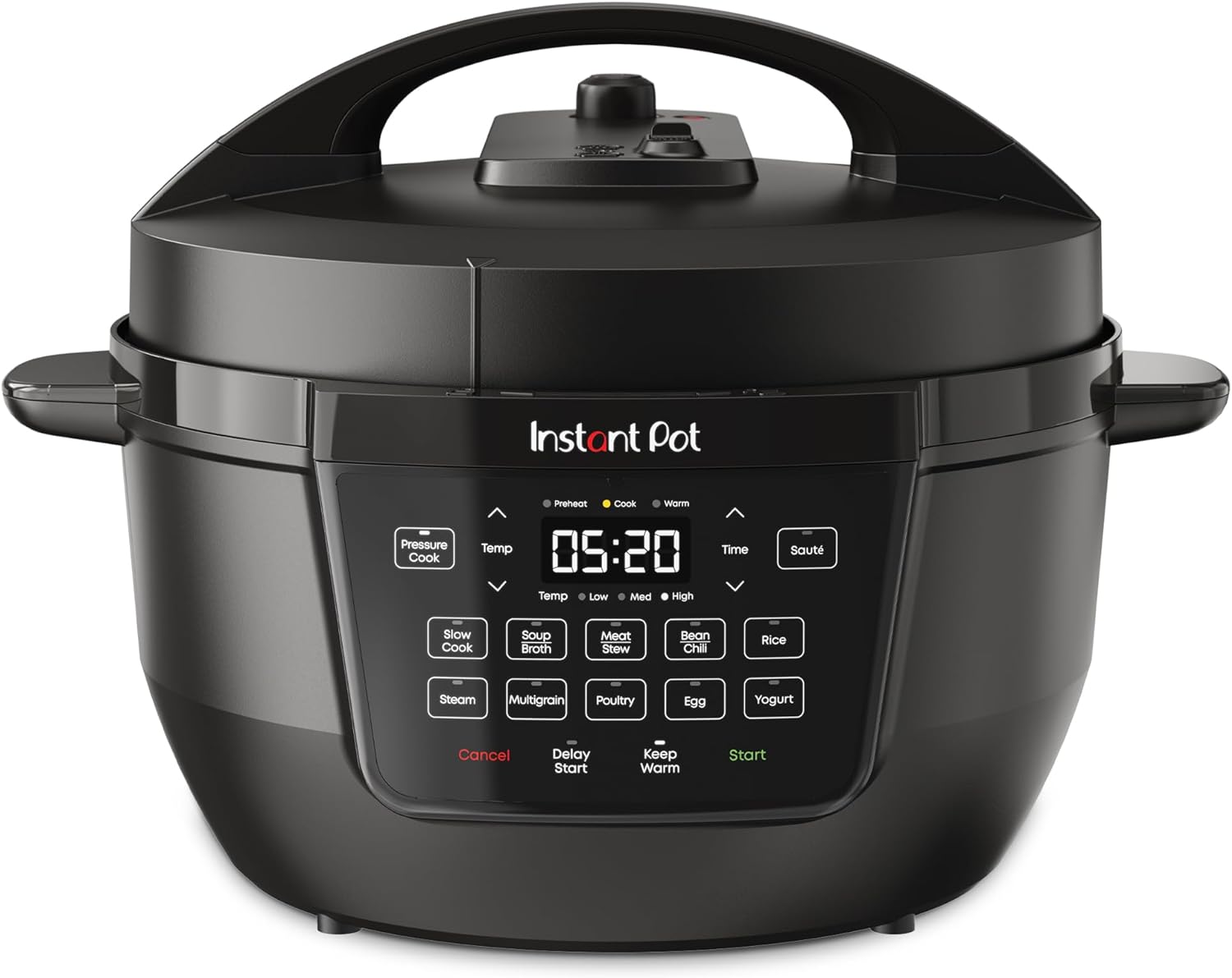 Instant Pot RIO Wide Base, 7.5 Quarts, Large Searing Base, WhisperQuiet Steam Release, 7-in-1 Electric Multi-Cooker, Pressure Cooker, Slow Cooker, Rice Cooker, Steamer, Sauté, Yogurt Warmer